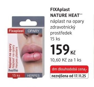 FIXAplast NATURE HEAT náplast na opary - dm drogerie aktualniletaky.eu
