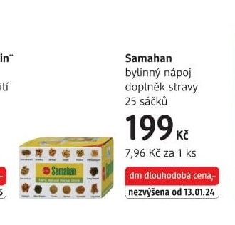Samahan bylinný nápoj - dm drogerie aktualniletaky.eu