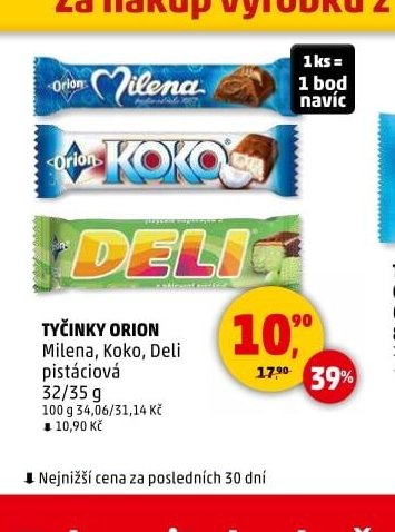 Tyčinky Orion Milena, Koko, Deli - Penny Market aktualniletaky.eu