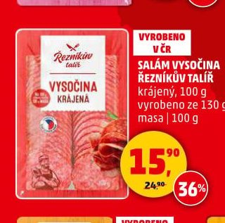 Salám Vysočina Řezníkův talíř - Penny Market aktualniletaky.eu