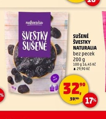 SUŠENÉ ŠVESTKY NATURALIA 200 g - Penny Market aktualniletaky.eu