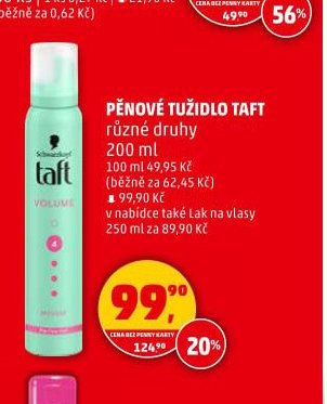 PĚNOVÉ TUŽIDLO TAFT - Penny Market aktualniletaky.eu
