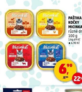 Paštika pro kočky Micinka 100 g - Penny Market aktualniletaky.eu