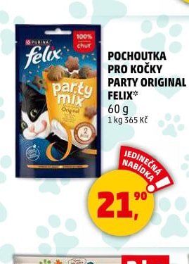 Pochoutka pro kočky Party Original Felix 60 g - Penny Market aktualniletaky.eu