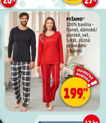 Pyžamo 100% bavlna - Penny Market aktualniletaky.eu