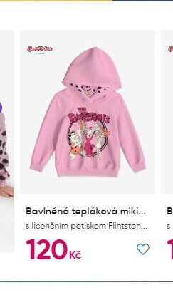 Bavlněná tepláková mikina s licenčním potiskem Flintstones - PEPCO aktualniletaky.eu