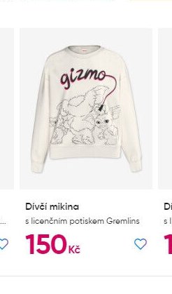 Dívčí mikina s licenčním potiskem Gremlins - PEPCO aktualniletaky.eu