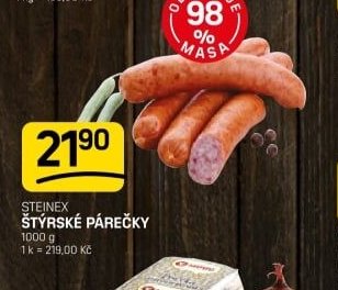 Steinex Štýrské párečky - FLOP aktualniletaky.eu