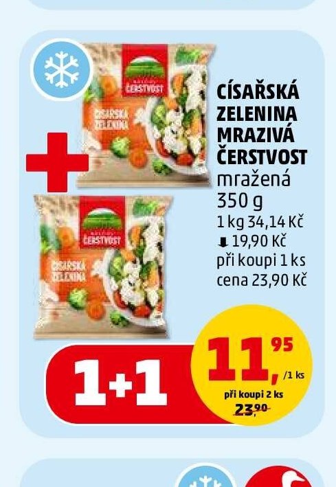 CÍSAŘSKÁ ZELENINA MRAZIVÁ ČERSTVOST mražená - Penny Market aktualniletaky.eu