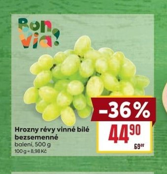 Hrozny révy vinné bílé bezsemenné - BILLA aktualniletaky.eu