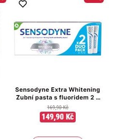 Sensodyne Extra Whitening Zubní pasta s fluoridem 2... - Teta drogerie aktualniletaky.eu
