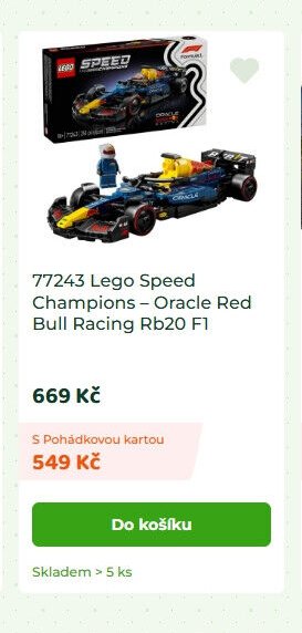 77243 Lego Speed Champions – Oracle Red Bull Racing Rb20 F1 - Dráčik aktualniletaky.eu