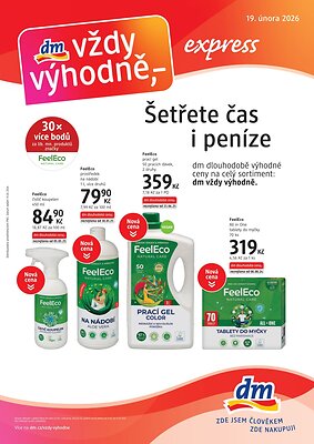 aktuální leták dm drogerie 19.2.2026-18.3.2026
