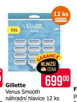 Gillette Venus Smooth náhradní hlavice 12 ks - Teta drogerie aktualniletaky.eu