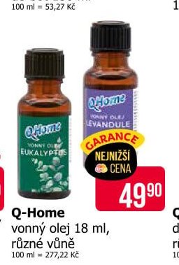 Q-Home vonný olej 18 ml, různé vůně - Teta drogerie aktualniletaky.eu