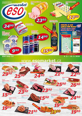 ESO MARKET leták strana 1