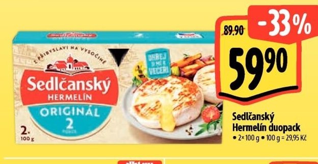 Sedlčanský Hermelín duopack - Albert aktualniletaky.eu