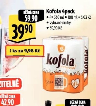 Kofola 4pack - Albert aktualniletaky.eu