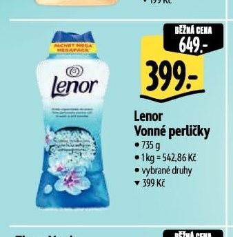 Lenor Vonné perličky - Albert aktualniletaky.eu
