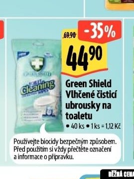 Green Shield Vlhčené čistící ubrousky na toaletu - Albert aktualniletaky.eu