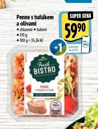 Penne s tuňákem a olivami - Albert aktualniletaky.eu