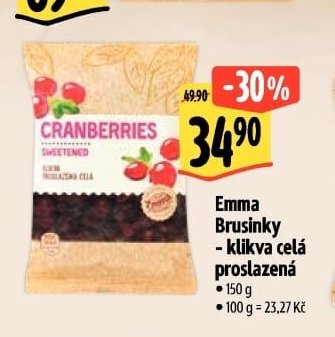 Emma Brusinky - klikva celá proslazená - Albert aktualniletaky.eu