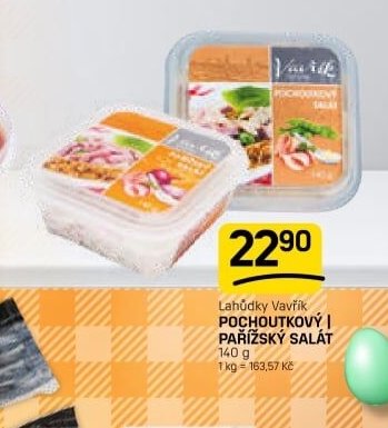 Lahůdky Vavřík POCHOUTKOVÝ I PAŘÍŽSKÝ SALÁT - FLOP aktualniletaky.eu