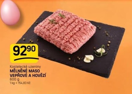 Kostelecké uzeniny MĚLNĚNÉ MASO VEPŘOVÉ A HOVĚZÍ - FLOP aktualniletaky.eu