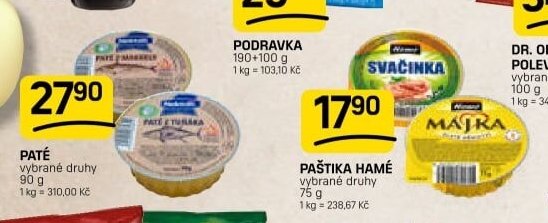 Paštiky (Paté, Svačinka, Májka) - FLOP aktualniletaky.eu