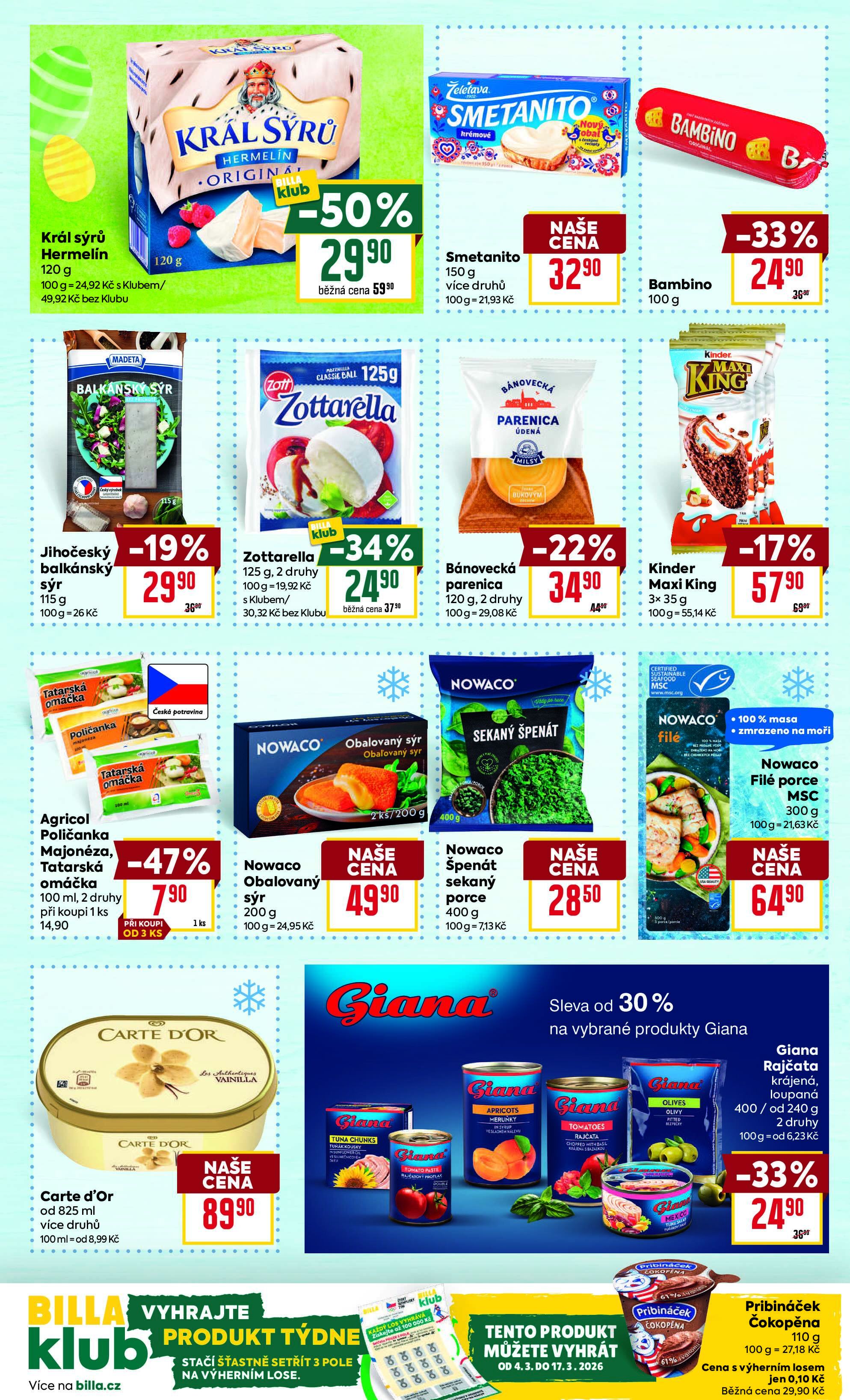 BILLA akční leták BILLA strana 20