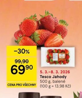 Tesco Jahody 500 g - Tesco aktualniletaky.eu