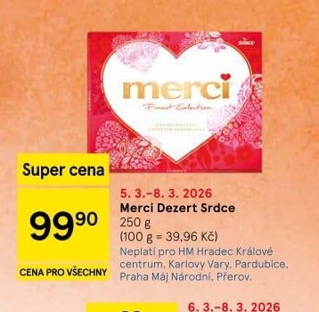 Merci Dezert Srdce 250 g - Tesco aktualniletaky.eu