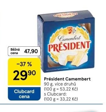 Président Camembert - Tesco aktualniletaky.eu