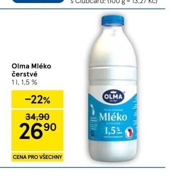 Olma Mléko čerstvé - Tesco aktualniletaky.eu