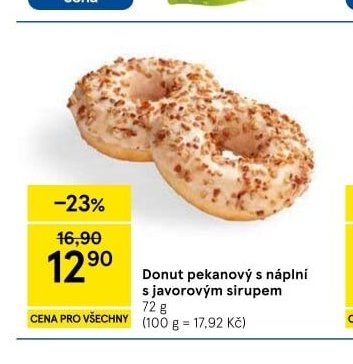 Donut pekanový s náplní s javorovým sirupem - Tesco aktualniletaky.eu