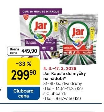 Jar Kapsle do myčky na nádobí - Tesco aktualniletaky.eu