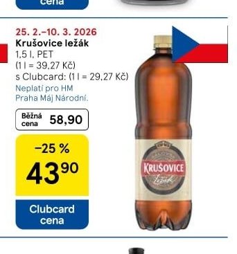 Krušovice ležák - Tesco aktualniletaky.eu