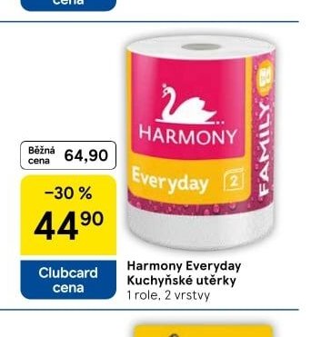 Harmony Everyday kuchyňské utěrky - Tesco aktualniletaky.eu