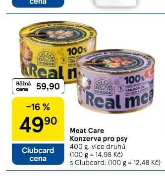 Meat Care Konzerva pro psy - Tesco aktualniletaky.eu