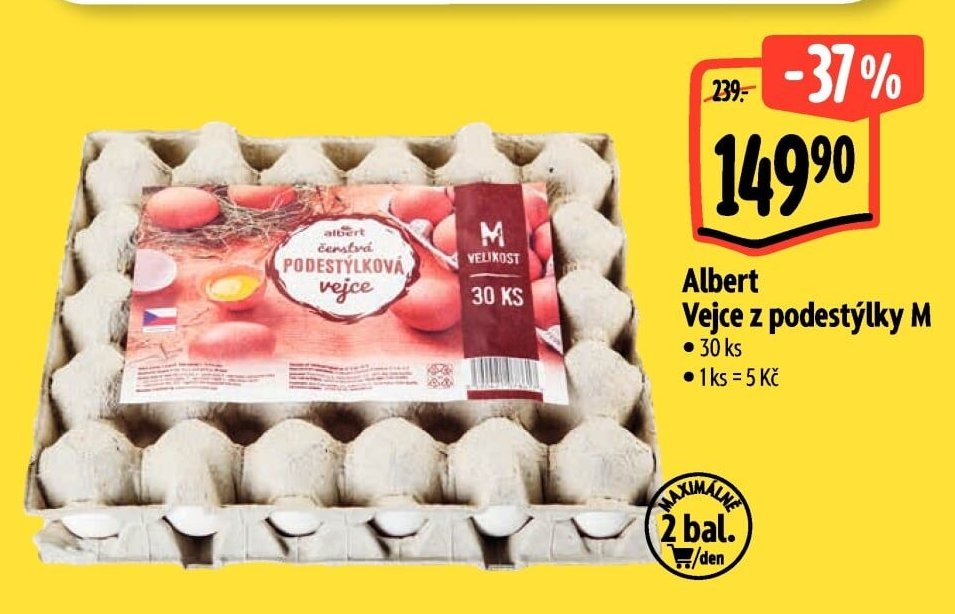 Albert Vejce z podestýlky M - Albert aktualniletaky.eu