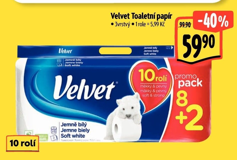 Velvet Toaletní papír - Albert aktualniletaky.eu