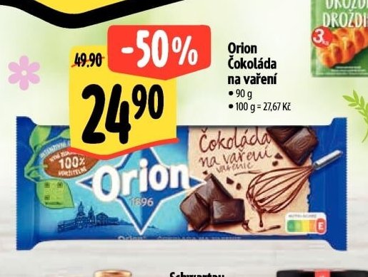Orion Čokoláda na vaření - Albert aktualniletaky.eu