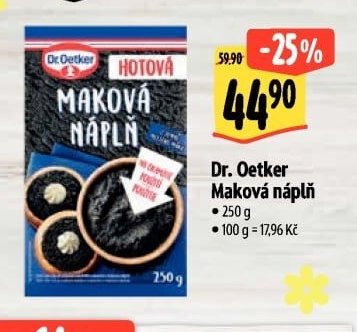 Dr. Oetker Maková náplň - Albert aktualniletaky.eu