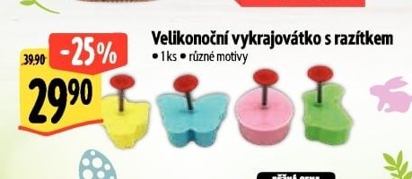 Velikonoční vykrajovátko s razítkem - Albert aktualniletaky.eu