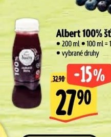 Albert 100% šťáva - Albert aktualniletaky.eu