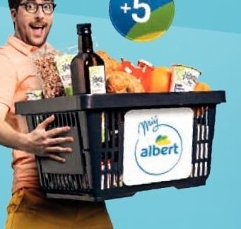 nákupní košík s produkty - Albert aktualniletaky.eu