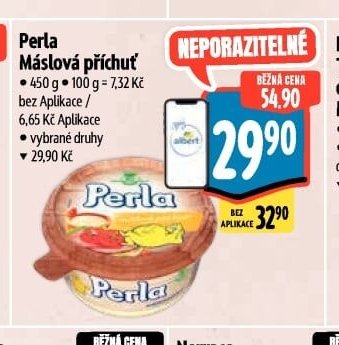 Perla Máslová příchuť - Albert aktualniletaky.eu