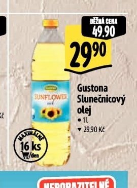 Gustona Slunečnicový olej - Albert aktualniletaky.eu