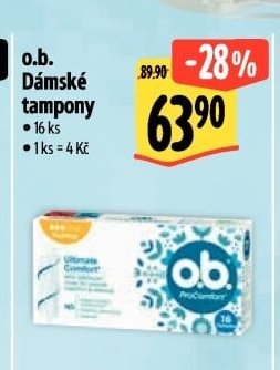 o.b. Dámské tampony - Albert aktualniletaky.eu