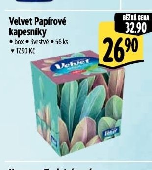 Velvet Papírové kapesníky - Albert aktualniletaky.eu